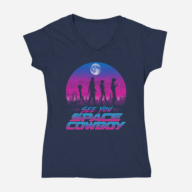 Neon Bounty Crew-Womens-V-Neck-Tee-ddjvigo