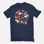 Origami Doves-Womens-Fitted-Tee-NemiMakeit
