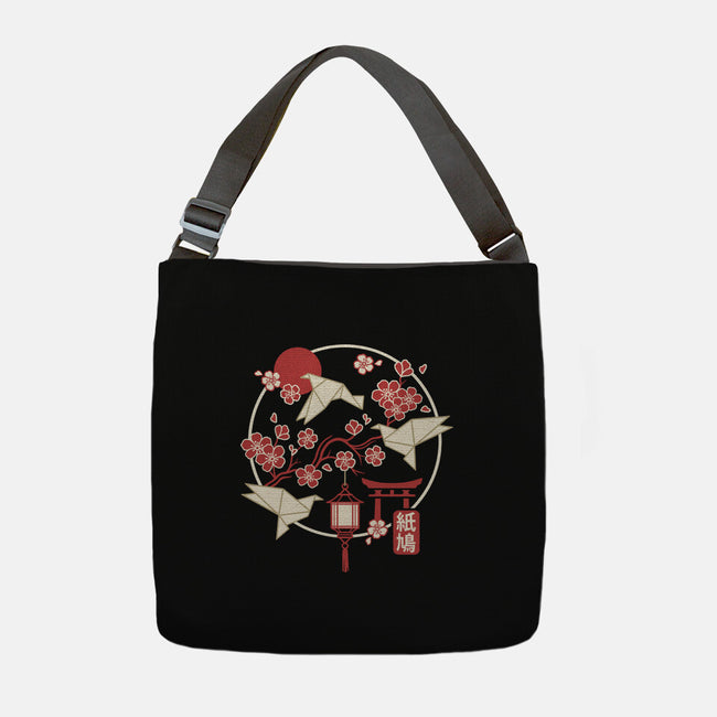 Origami Doves-None-Adjustable Tote-Bag-NemiMakeit