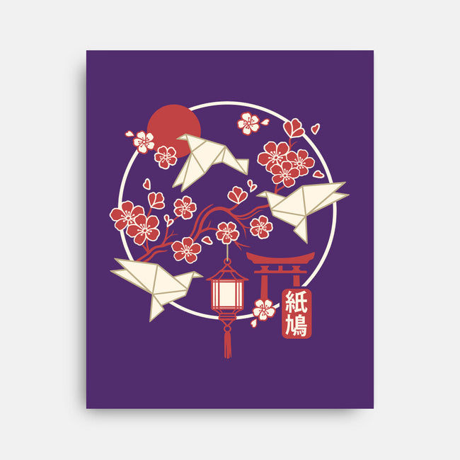 Origami Doves-None-Stretched-Canvas-NemiMakeit