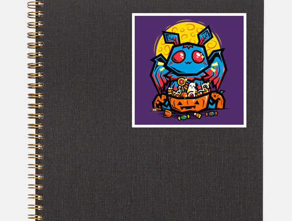 Moth Man Halloween Doodle