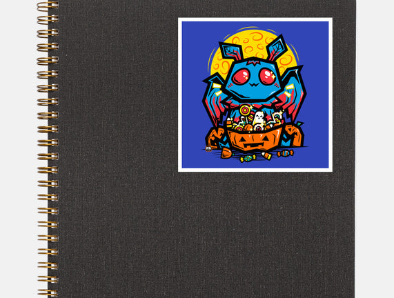 Moth Man Halloween Doodle