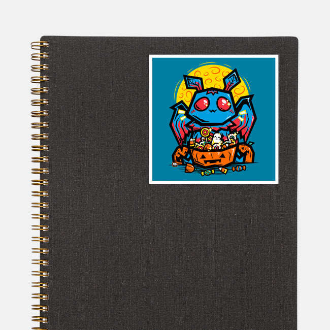 Moth Man Halloween Doodle-None-Glossy-Sticker-krisren28