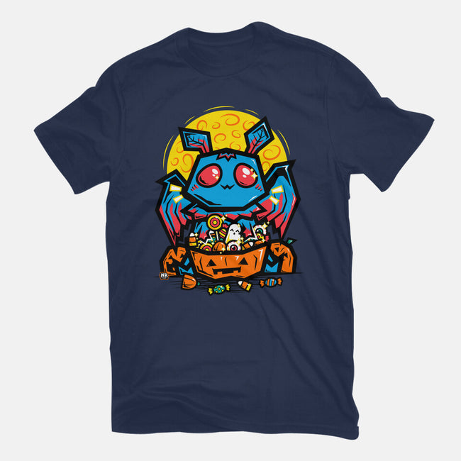 Moth Man Halloween Doodle-Mens-Basic-Tee-krisren28