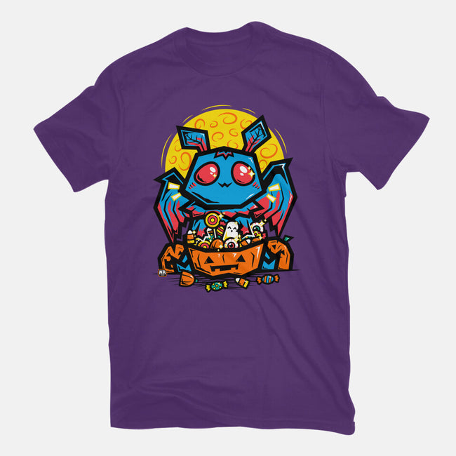 Moth Man Halloween Doodle-Mens-Basic-Tee-krisren28