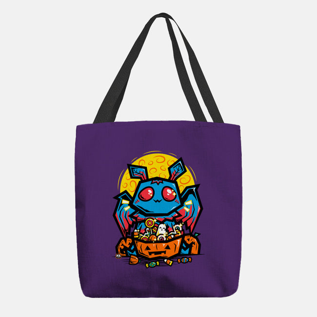 Moth Man Halloween Doodle-None-Basic Tote-Bag-krisren28