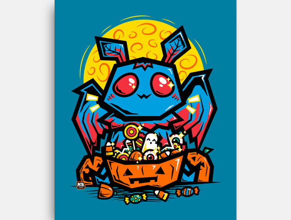 Moth Man Halloween Doodle