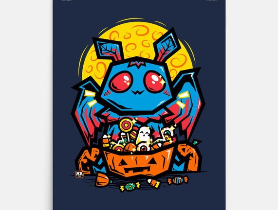 Moth Man Halloween Doodle