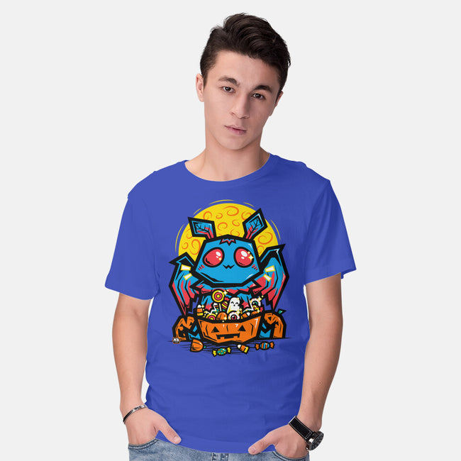 Moth Man Halloween Doodle-Mens-Basic-Tee-krisren28