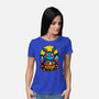 Moth Man Halloween Doodle-Womens-Basic-Tee-krisren28