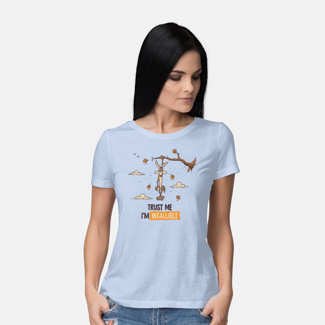 I'm Infallible-Womens-Basic-Tee-retrodivision