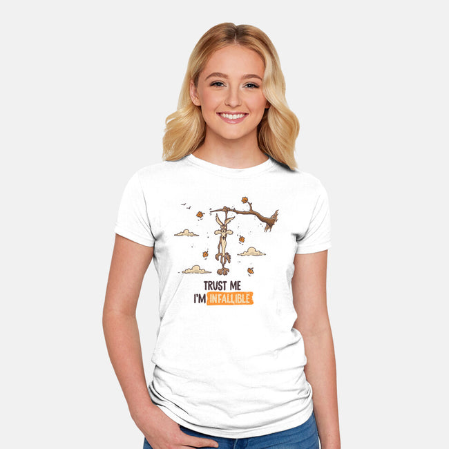 I'm Infallible-Womens-Fitted-Tee-retrodivision