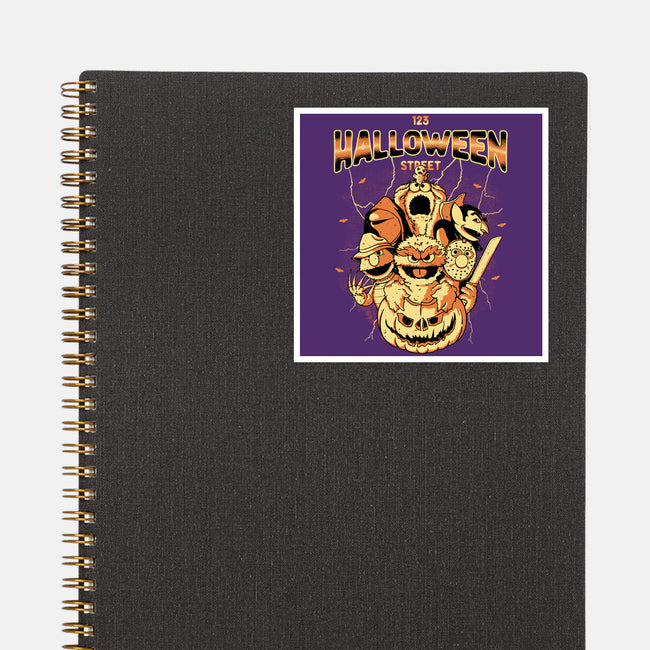 123 Halloween Street-None-Glossy-Sticker-retrodivision