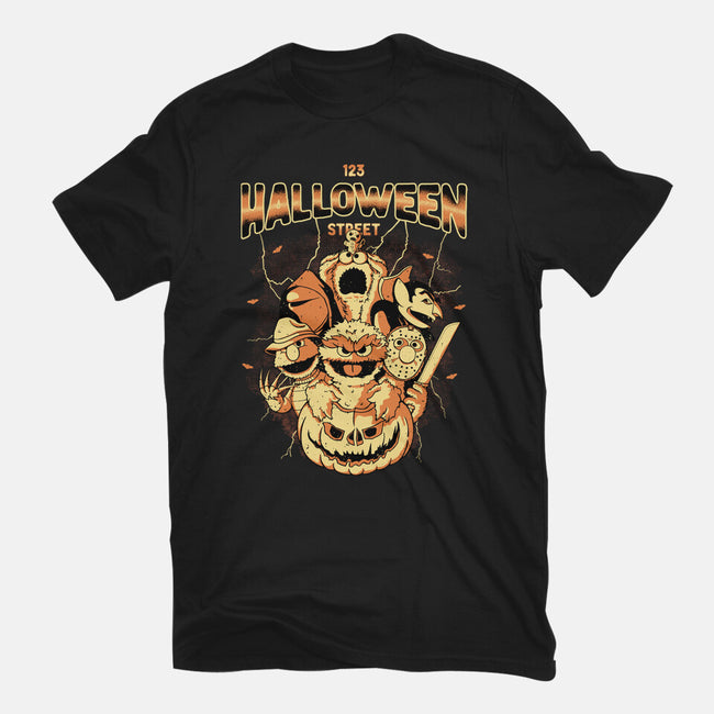 123 Halloween Street-Youth-Basic-Tee-retrodivision