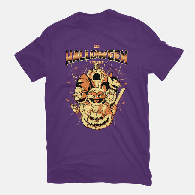 123 Halloween Street-Youth-Basic-Tee-retrodivision