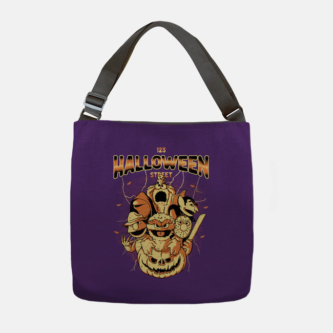 123 Halloween Street-None-Adjustable Tote-Bag-retrodivision