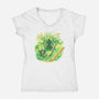 The Great Pirate Hunter-Womens-V-Neck-Tee-hypertwenty