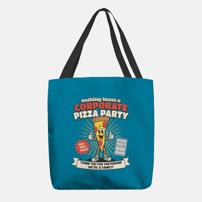 Corporate Pizza Party-None-Basic Tote-Bag-RoboMega