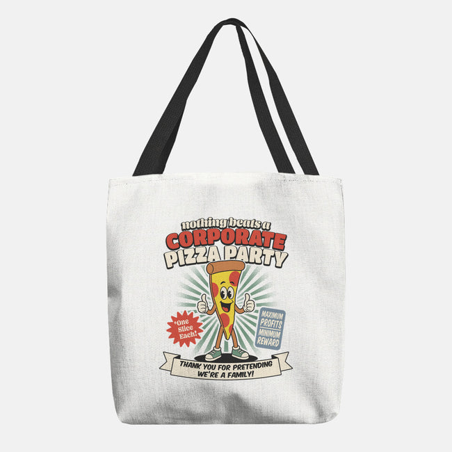 Corporate Pizza Party-None-Basic Tote-Bag-RoboMega