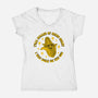 Being Corny-Womens-V-Neck-Tee-RoboMega