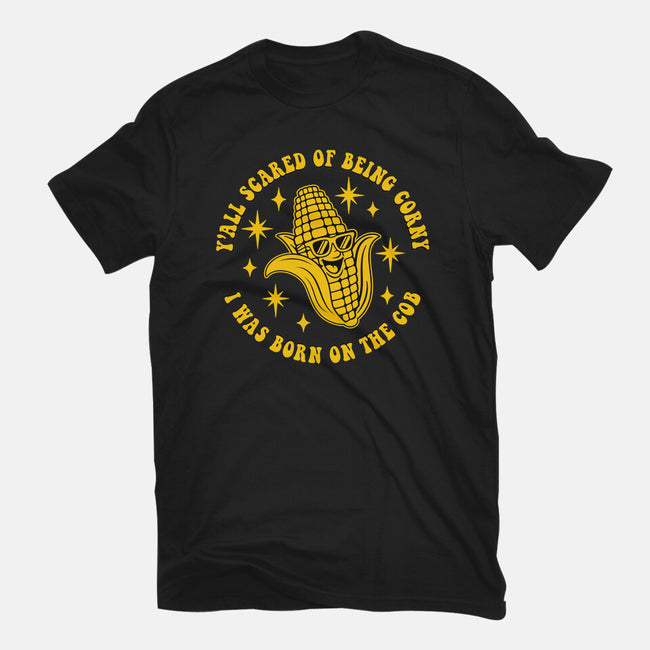 Being Corny-Mens-Heavyweight-Tee-RoboMega