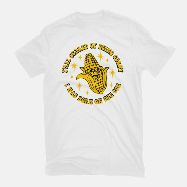 Being Corny-Mens-Heavyweight-Tee-RoboMega