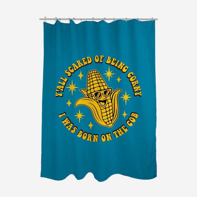 Being Corny-None-Polyester-Shower Curtain-RoboMega