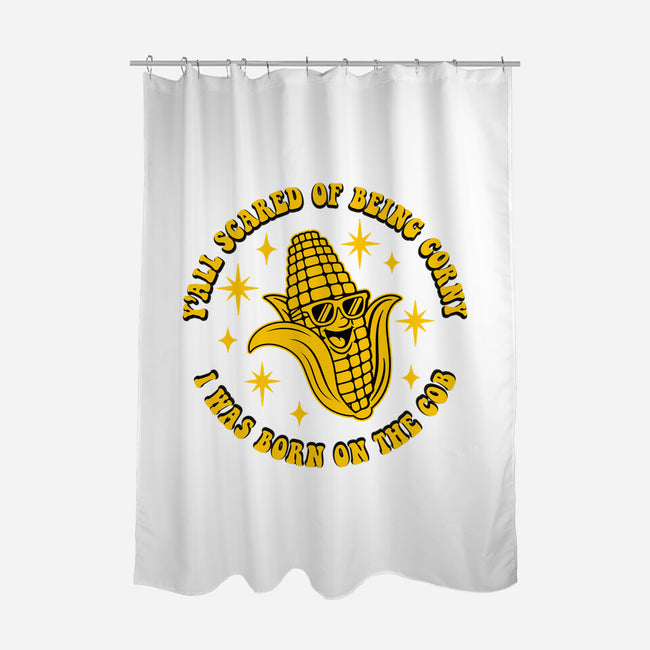 Being Corny-None-Polyester-Shower Curtain-RoboMega