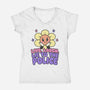Live Laugh Lie-Womens-V-Neck-Tee-RoboMega