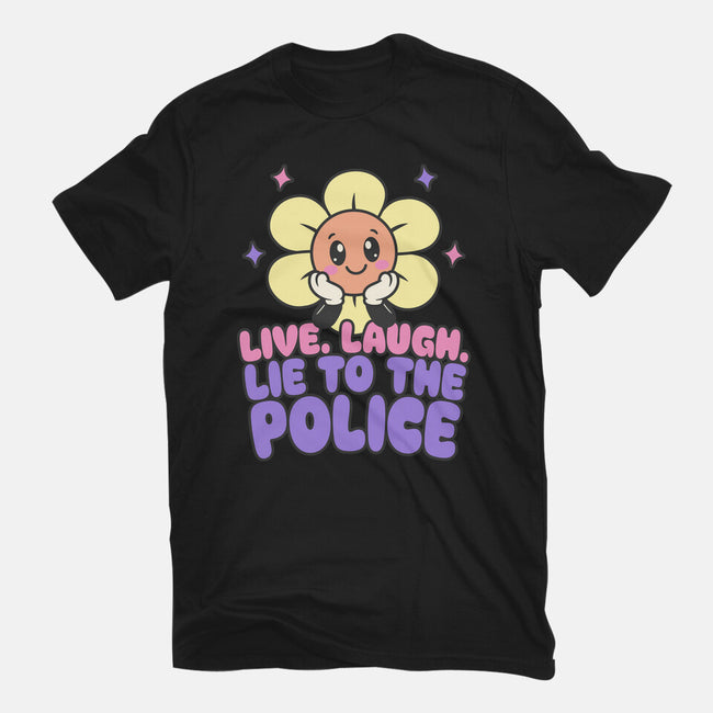 Live Laugh Lie-Youth-Basic-Tee-RoboMega