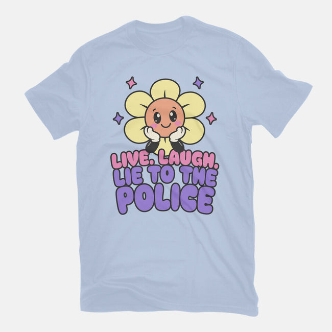 Live Laugh Lie-Unisex-Basic-Tee-RoboMega