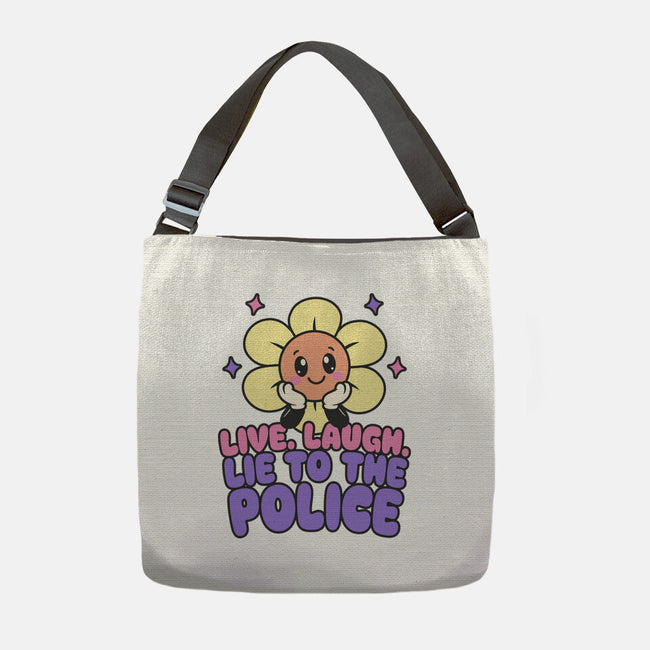 Live Laugh Lie-None-Adjustable Tote-Bag-RoboMega