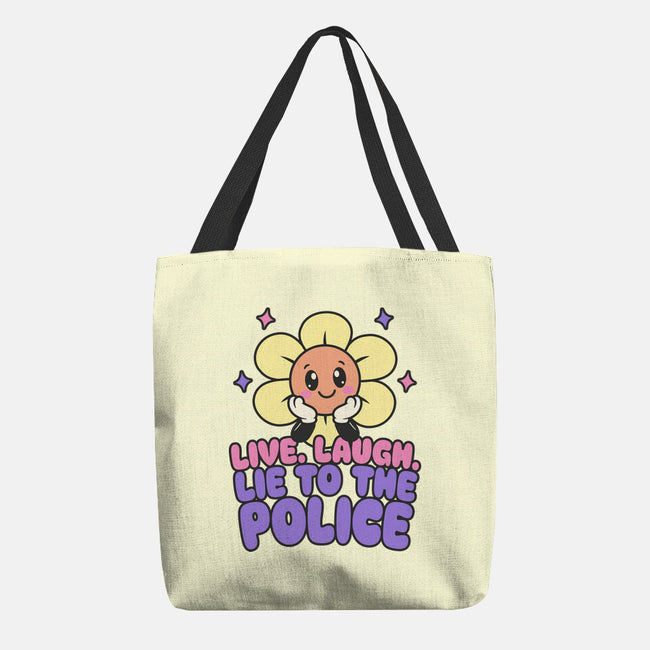 Live Laugh Lie-None-Basic Tote-Bag-RoboMega