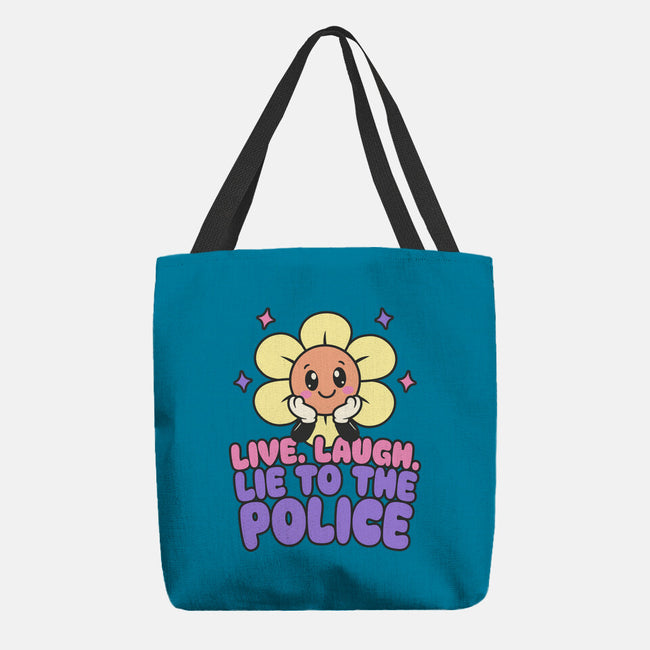 Live Laugh Lie-None-Basic Tote-Bag-RoboMega