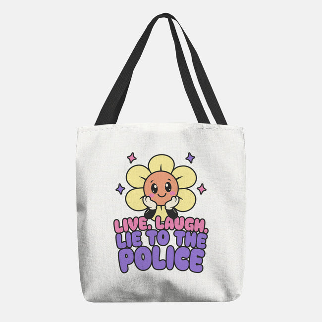 Live Laugh Lie-None-Basic Tote-Bag-RoboMega