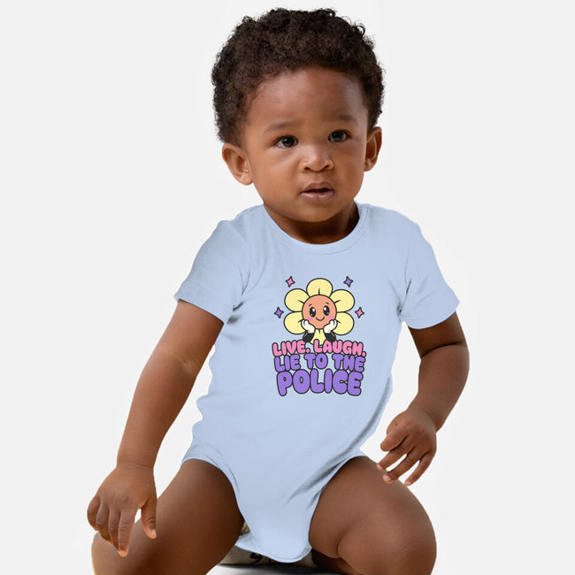 Live Laugh Lie-Baby-Basic-Onesie-RoboMega