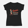 Coldest Year We Have Left-Womens-V-Neck-Tee-RoboMega