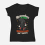 Surveillance Isn't Safety-Womens-V-Neck-Tee-RoboMega