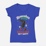 Surveillance Isn't Safety-Womens-V-Neck-Tee-RoboMega