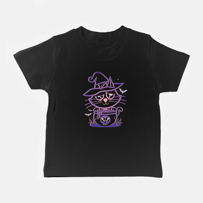 Starry Cat Witch-Baby-Basic-Tee-jrberger