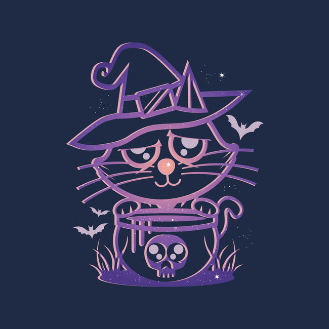 Starry Cat Witch-Womens-Fitted-Tee-jrberger