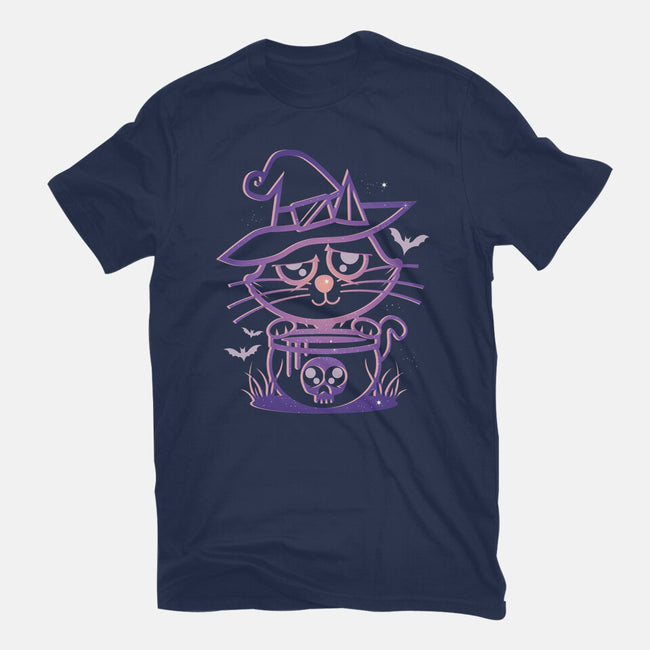 Starry Cat Witch-Unisex-Basic-Tee-jrberger