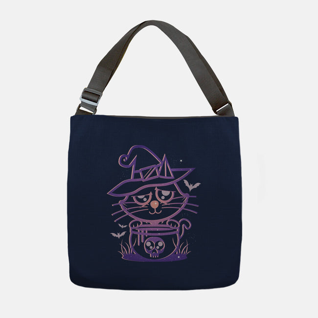 Starry Cat Witch-None-Adjustable Tote-Bag-jrberger