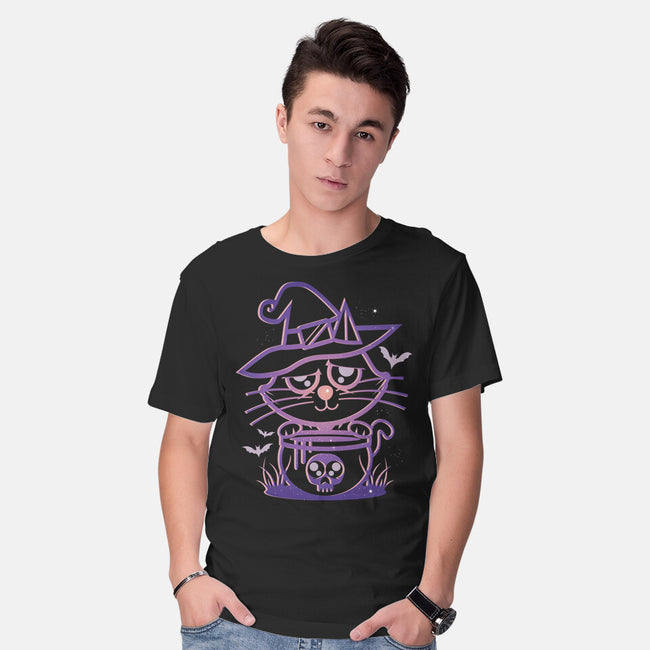 Starry Cat Witch-Mens-Basic-Tee-jrberger