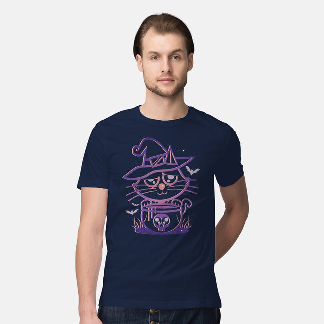 Starry Cat Witch-Mens-Premium-Tee-jrberger