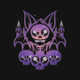 Starry Bat Skull-Womens-Racerback-Tank-jrberger