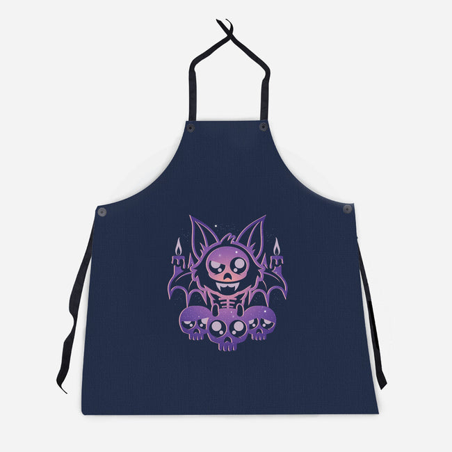 Starry Bat Skull-Unisex-Kitchen-Apron-jrberger