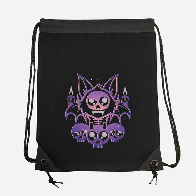 Starry Bat Skull-None-Drawstring-Bag-jrberger