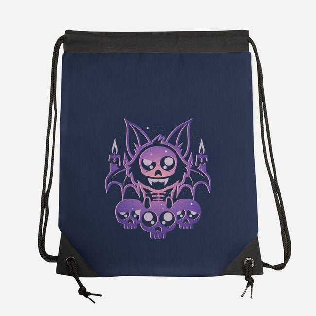Starry Bat Skull-None-Drawstring-Bag-jrberger