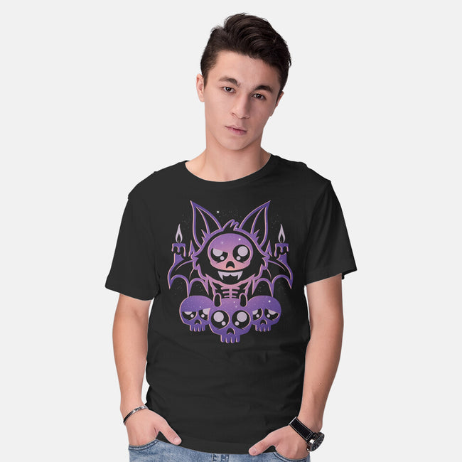 Starry Bat Skull-Mens-Basic-Tee-jrberger